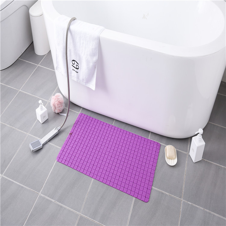 White Soft Anti Skid Washable Bath Rugs With Strong Suction Cups