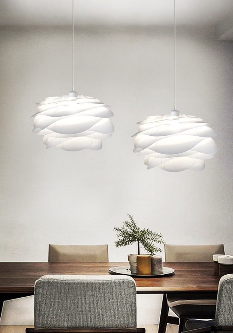 Danish Designer White Rose Chandelier For Bedroom Living Room Hudgins Designer Pendant Lamp(WH-MI-347)
