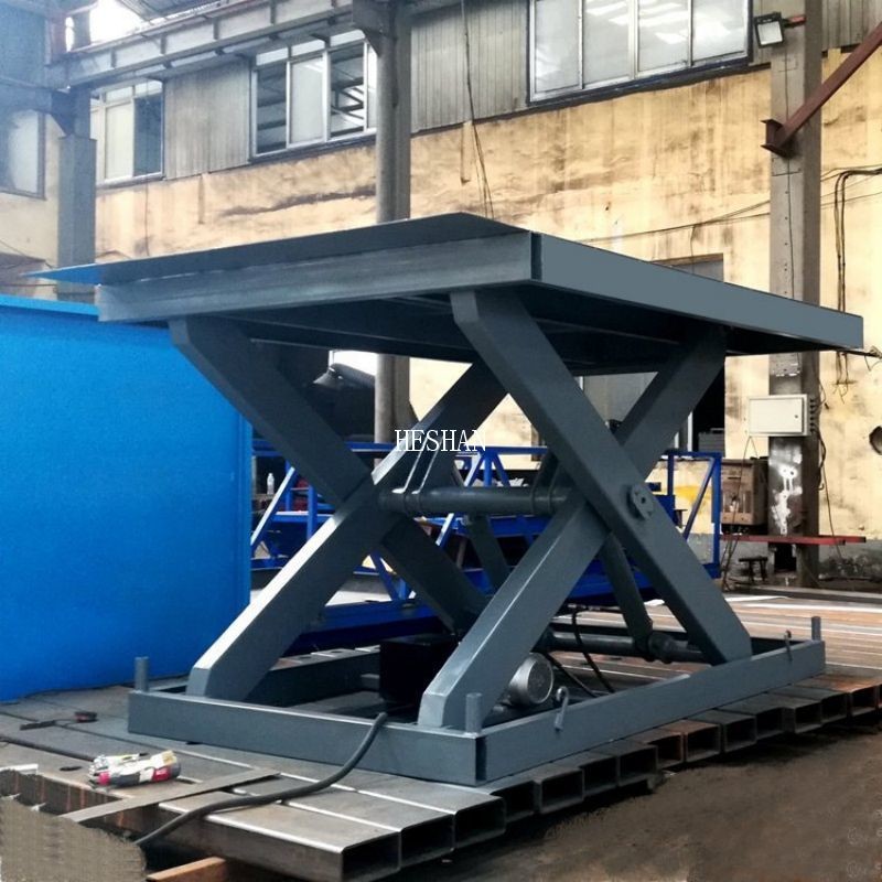 OEM Custom Large Electro Hydraulic Scissor Lift Platform For Warehouse