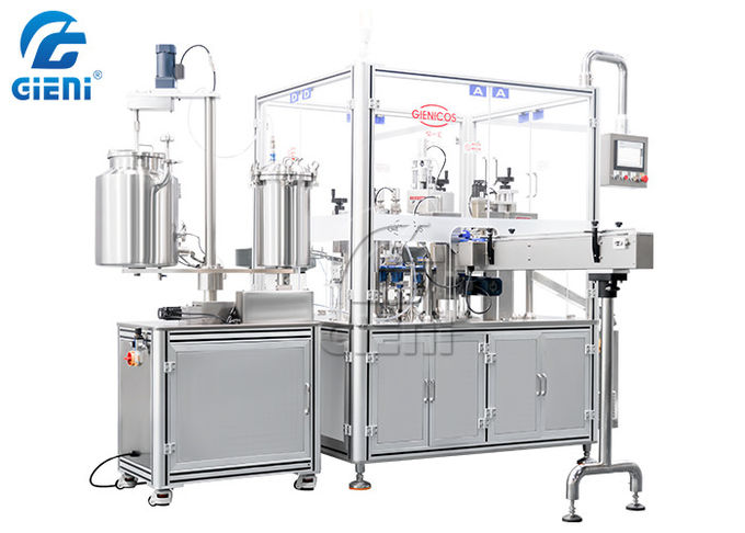 60pcs/Min Full Automatic Rotary Type Lip Gloss Tube Filling Machine