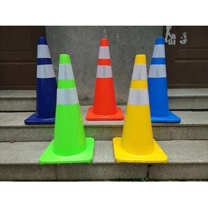 Traffic Retractable Safety Cones For Construction Area Customized Design