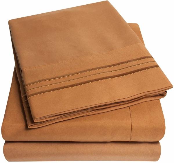 Microfiber Bed Sheet Set for Solid Color Comforter Bedding in Canada and Mexico