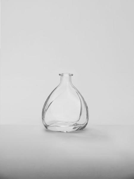 Bourbon XO Round Shape Glass Bottle