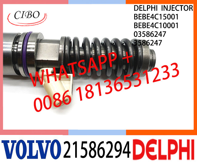 Common Rail Fuel Diesel Injector BEBE4C15001 BEBE4C10001 21586294 03586247 3586247 E1 for VOL 9.0 LITRE TRUCK