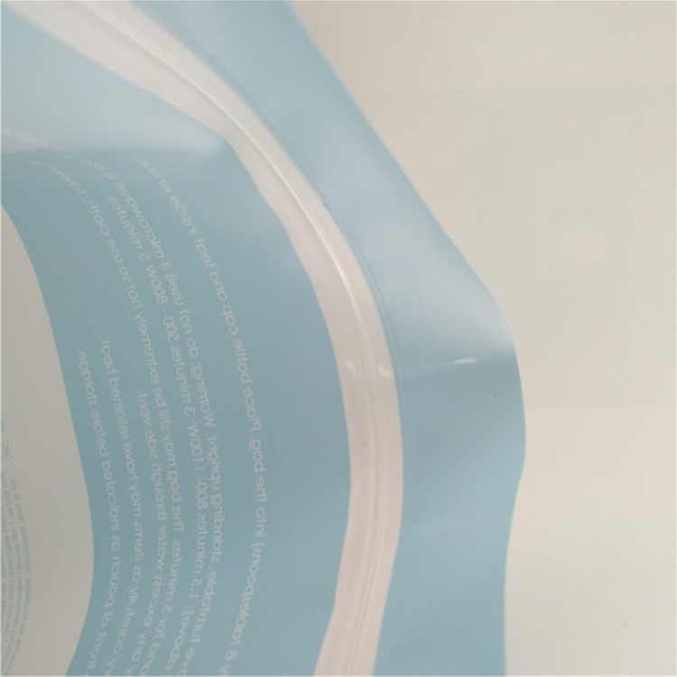 Microwave Steam Bottom Gusset Bags Glossy Stand Up Plastic Sterilizer Retort Pouch