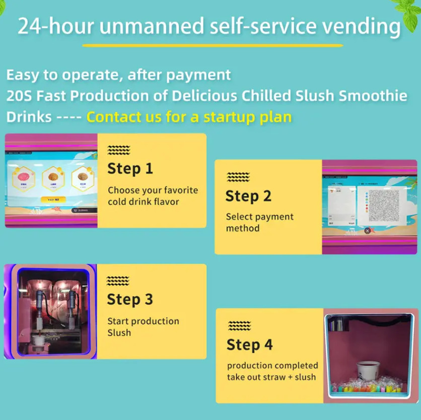 30 Seconds Quick Production Slush Maker Commercial Slushee Machine