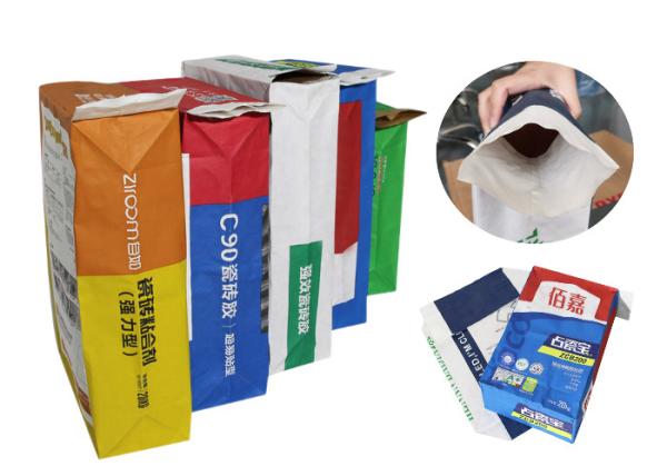 Kraft Paper Wheat Flour Packaging Bag 10Kg 25kg 50kg Multiwall Moisture