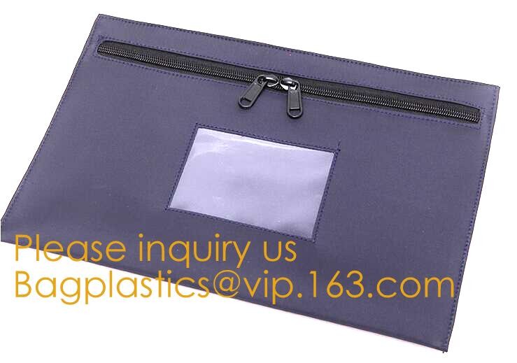 Locking Bank Bag Canvas with Hard Handles Black,Promotional Customized Nylon Money Pouch Bank Bags Secure Deposit Utilit