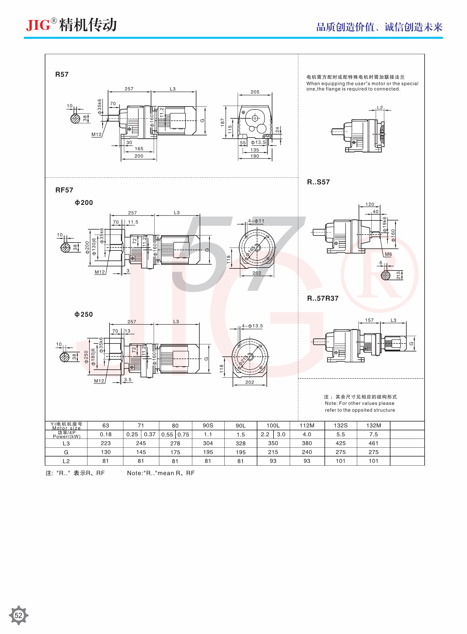 R Series Rigid Helical Gear Reducer Tooth Flank Helical Gear Units