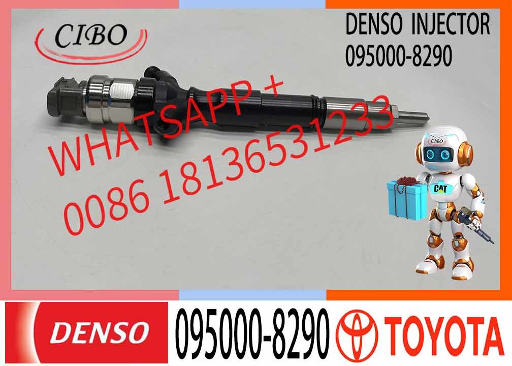 China Supplier Common Rail Injector 095000-8290 23670-09330 For Toyota Hilux / Fortuner 1KD-FTV