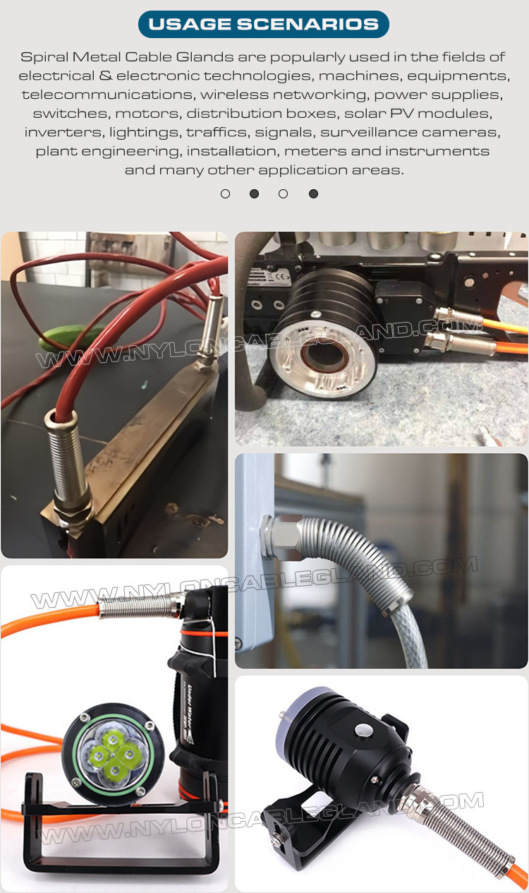 EMC / EMI / EMV Brass Shielded Cable Glands NPT & G Thread with Flexible Strain Relief Protector