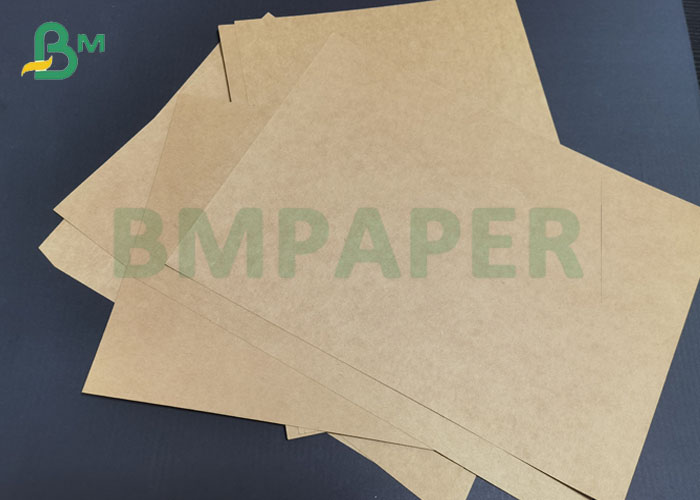 Virgin Pulp 125gsm To 450gsm Natural Brown Color Kraft Paper Board 64 * 79cm  