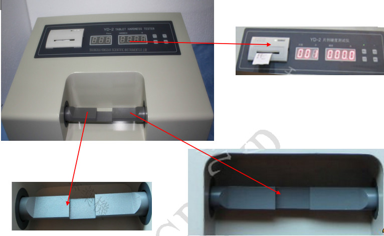 YD-2/3 Manual Tablet Hardness Tester high quality for tablet portable/micro printer