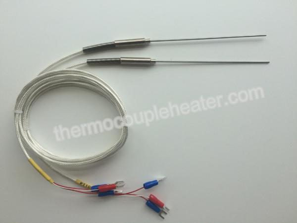1mm Diameter Probe 3 wire Thermocouple RTD pt100 temperature sensor ss304 Class