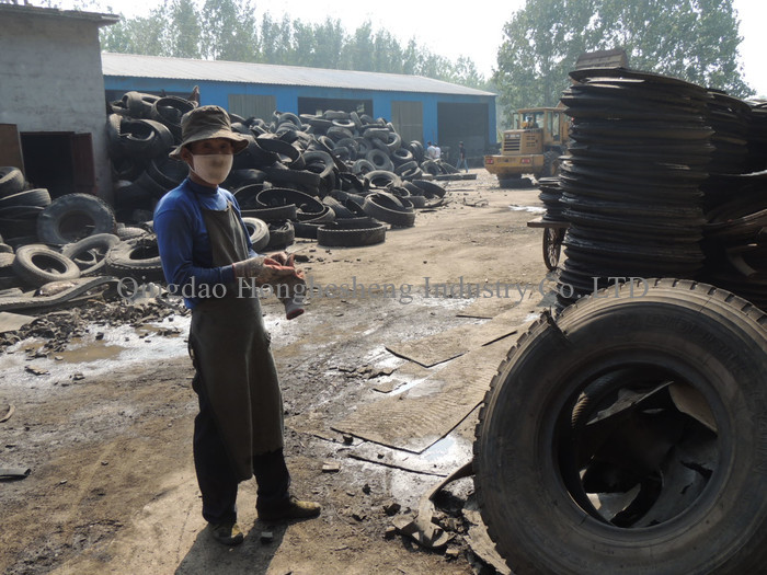 full automatic waste tire recycling equipment for rubber crumb / waste tyre recycling machinery