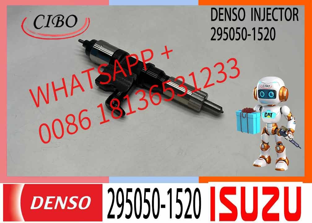 4HK1 6HK1 Engine Fuel Injector 295050-1520 8982438630 8-98243863-0 For ZX240-5A SY235-10 ZX330-5A SY365-10 SY365H