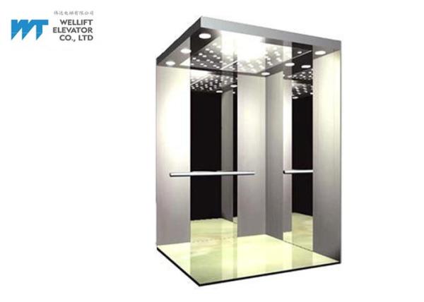 Beautiful Durable Passenger Lift Elevator With Mirror Hairline Stainless Steel