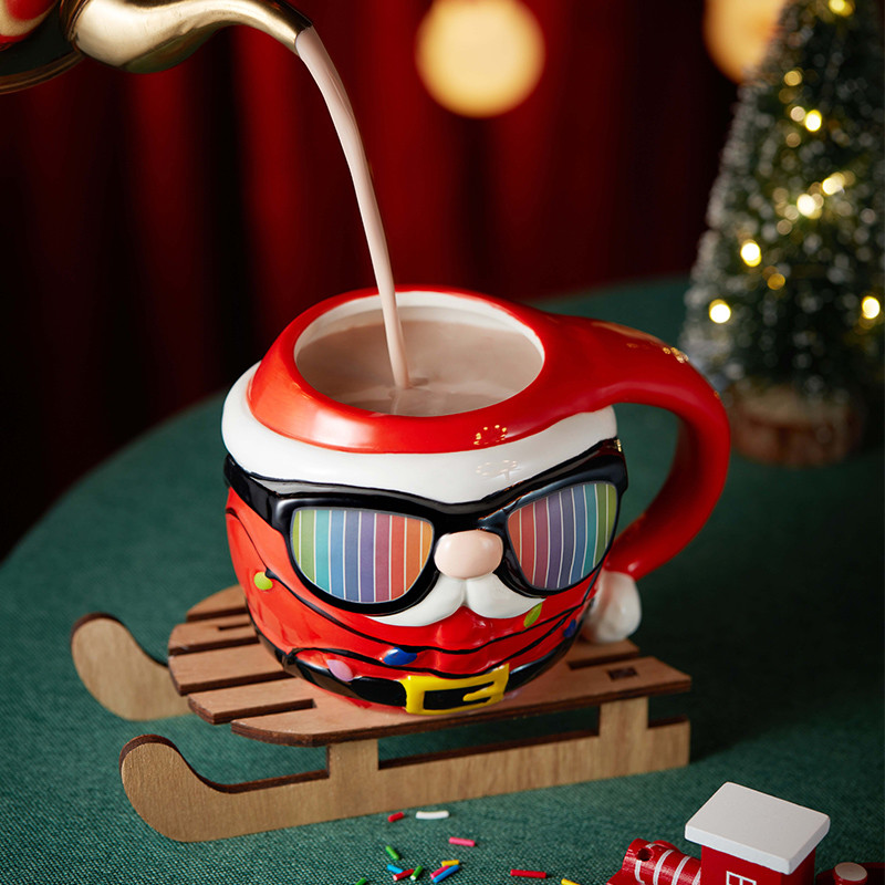 Vibrant Ceramic Tea Mug With Personalized Coffee Mugs Christmas Ceramic Color Changing Mug