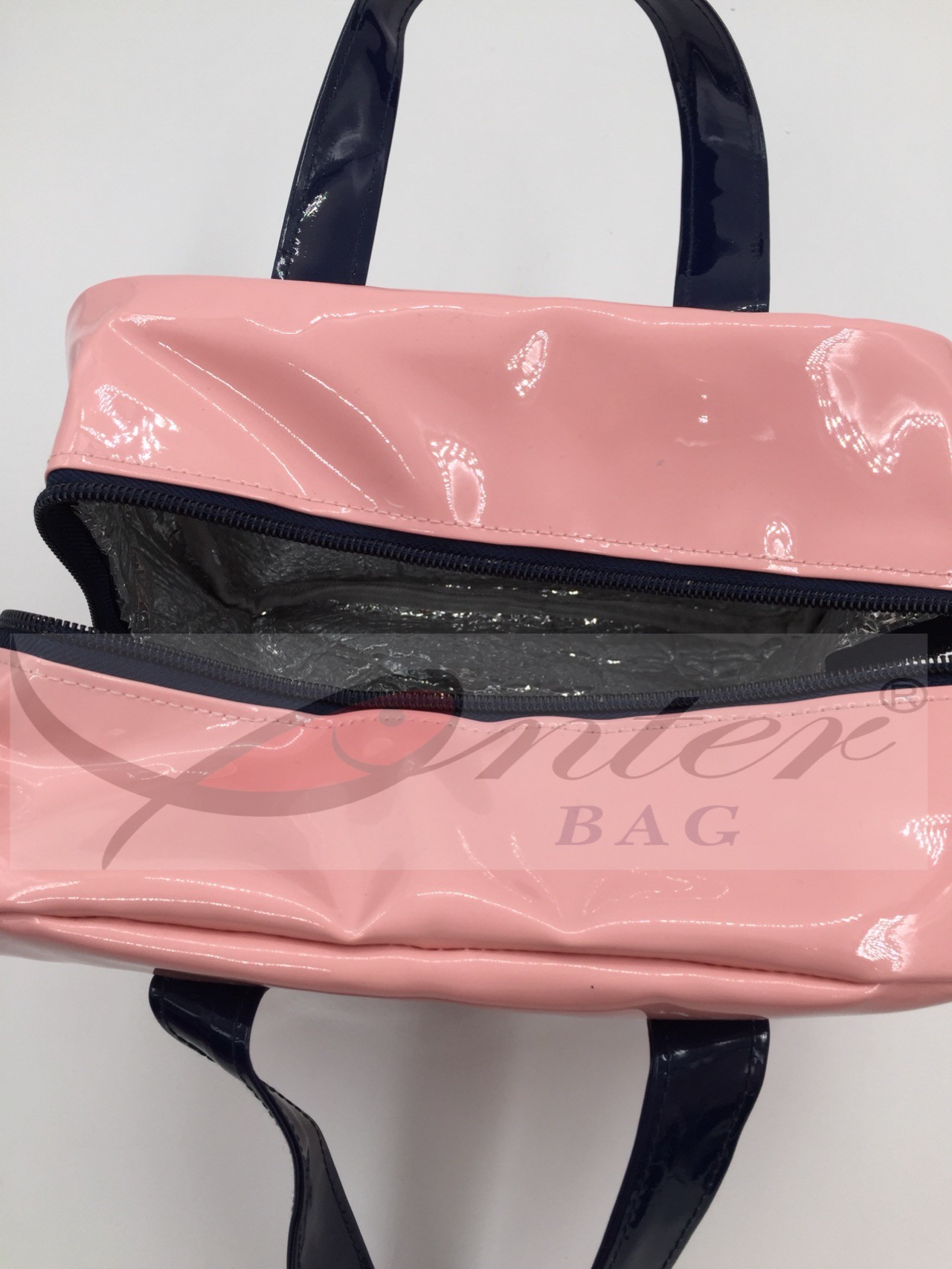 Small Pink Zipper Cooler Bags , Leak Proof Soft Sided Coolers Reusable