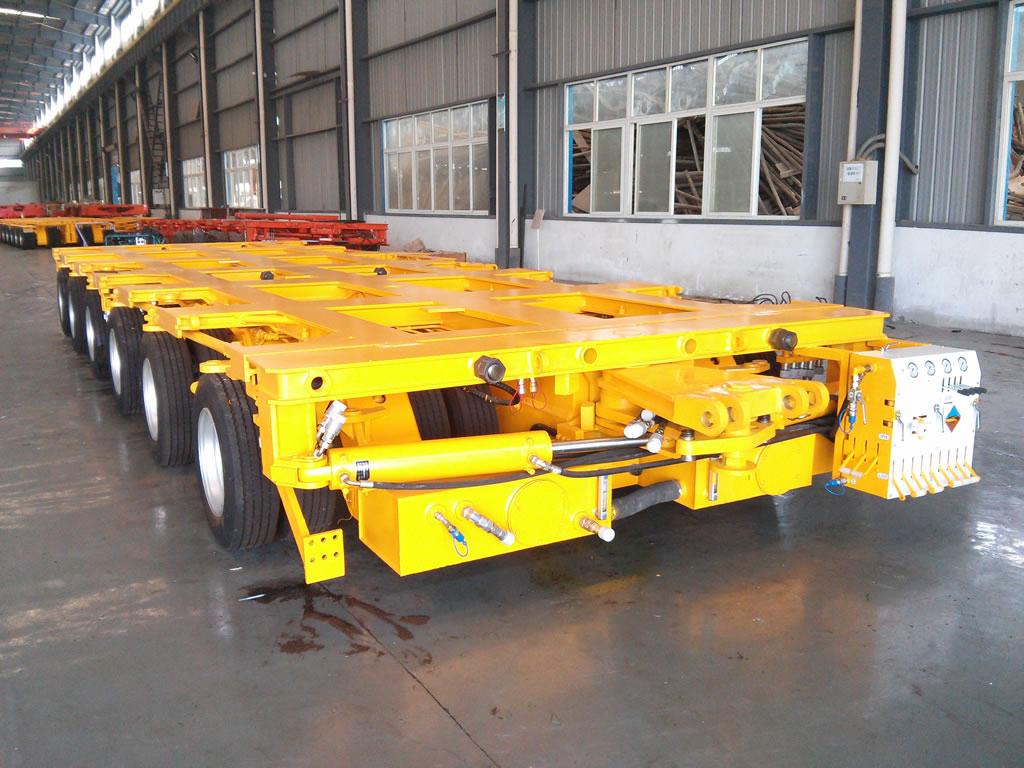 Truck Trailer 200 Ton 250 Ton-600 Ton Multi Axle Hydraulic Lowbed Lowboy Semi Trailer