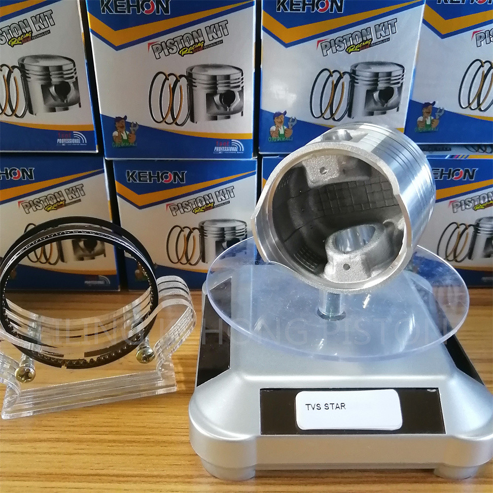 TVS100 Motorcycle Engine TVS Piston 0.074kg Aluminum Alloy Wear Resistant