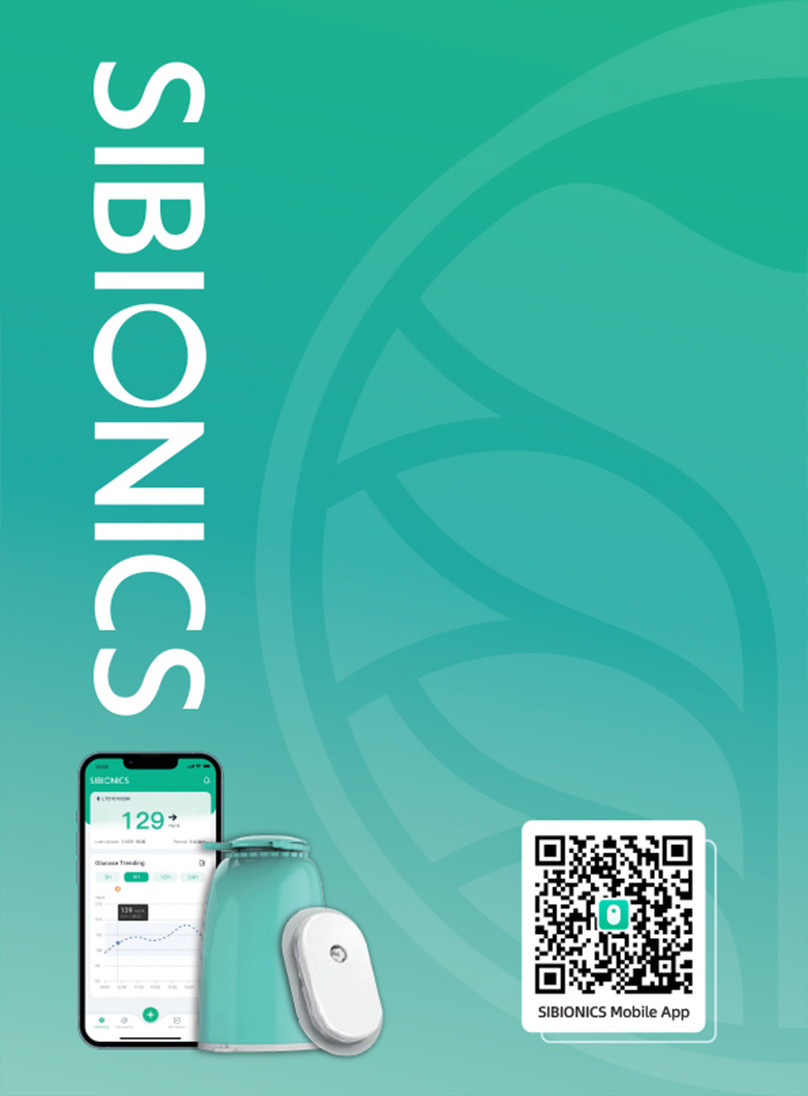 Portable Home Continuous Glucose Monitor Painless Blood Collection With Small Bluetooth Transmission