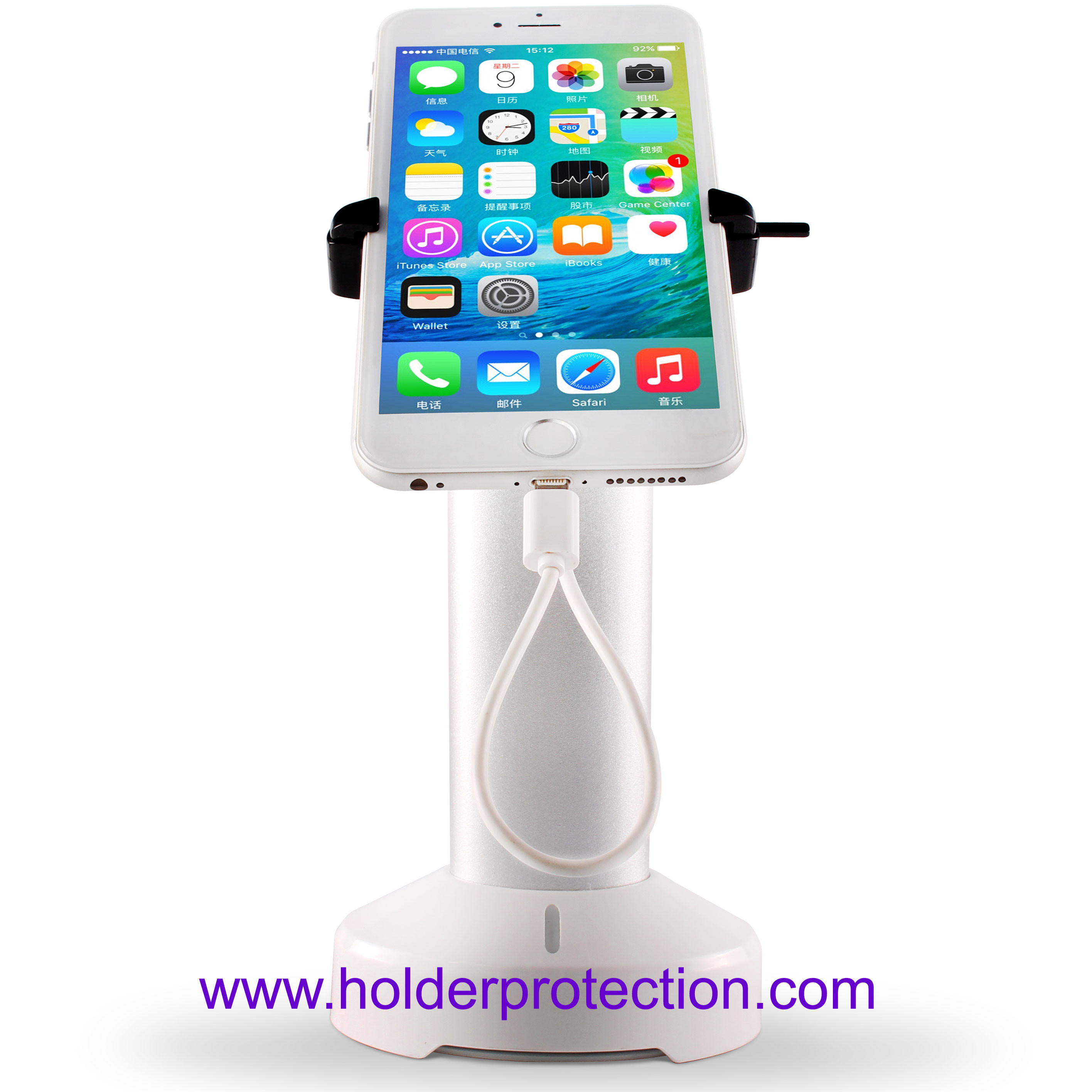 COMER charging antitheive cell phone security display mounting bracket with