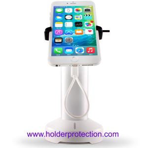 Mobile phone charger display alarm stand with Adjustable mechanical Clamp