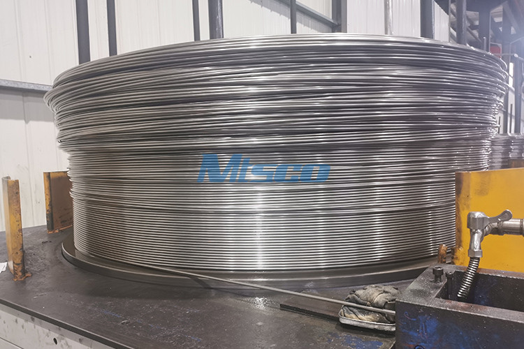 TP304/304L 3/8in Stainless Steel Coiled Tubing Single Core Tubing For Marine