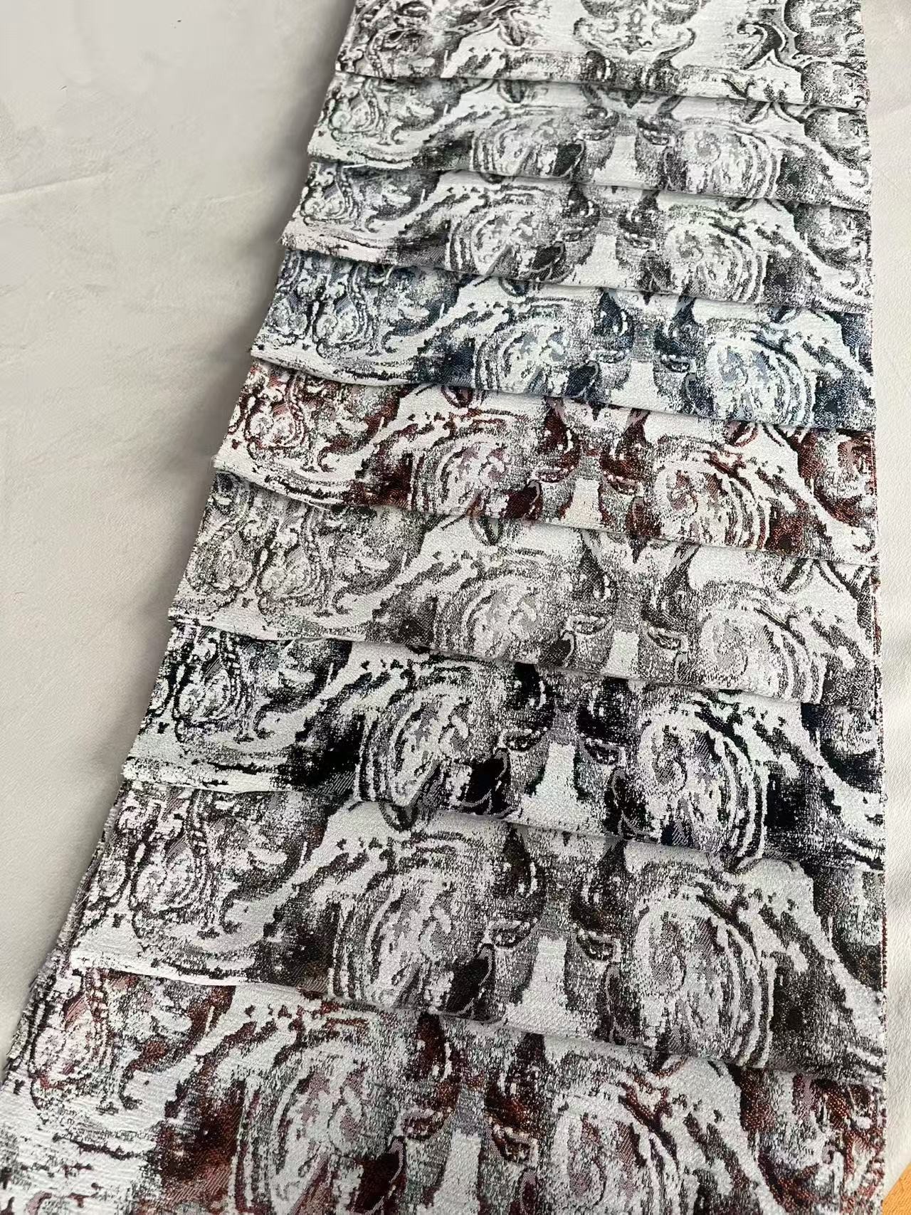 Multi Color Durable Woven Curtain Fabric Bedroom Curtain Fabric