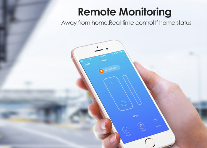 Smart WiFi Door Window Sensor Alarm Compatible with Alexa and Google Home Tuya 2.4g WiFi sensor for Home Security
