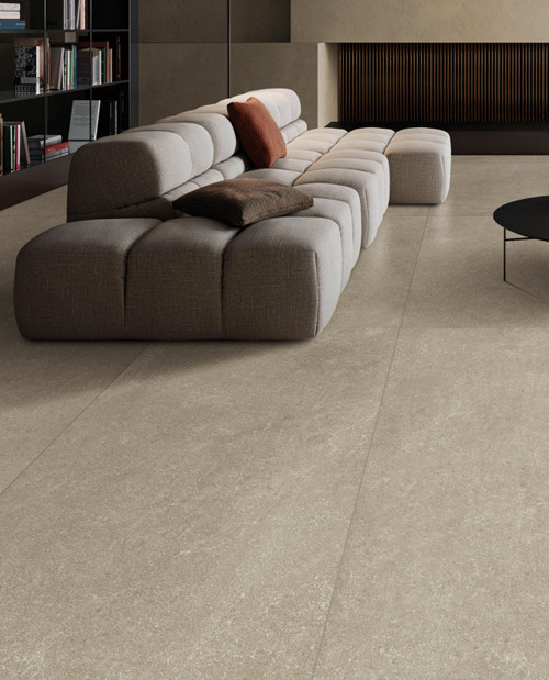 Silk Floor Glazed Cement Look Tile 750*1500mm Big Size Leather Carpet Ceramic Tiles