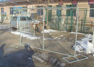  Economical Portable Chain Link Fence , Mobile Fence Panels Weather Resistant Manufactures