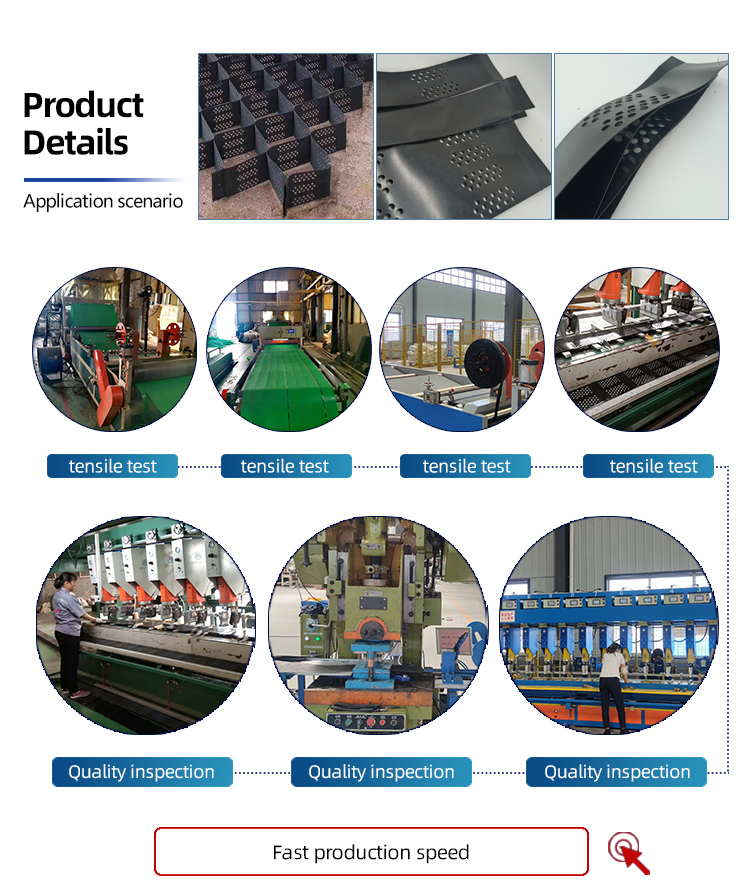 HDPE Geocell Ground Enhancement Cellular System for Gravel Grid Driveway Stabilization