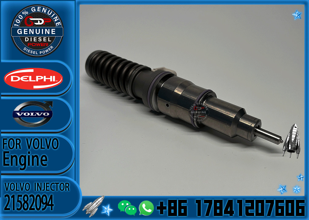 MATSUNO Diesel Engine 4 Pin Fuel Injector 21582094 BEBE4D35001 for Volvo D11A MD11 Engine