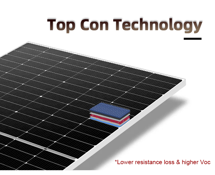 N-Type 560W 580W 590W 600W Photovoltaic Module Solar Panel with 22.45% Panel Efficiency