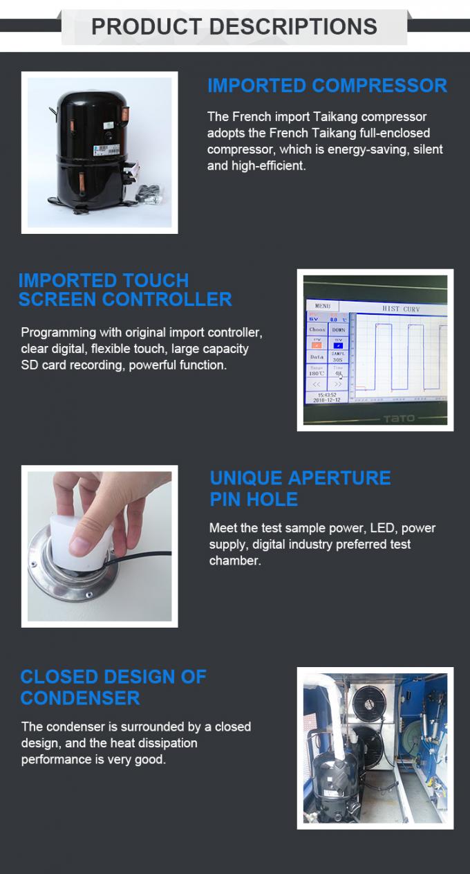 Single Door  Thermal Shock Test Equipment Touch Screen Thermal Shock Chamber 3