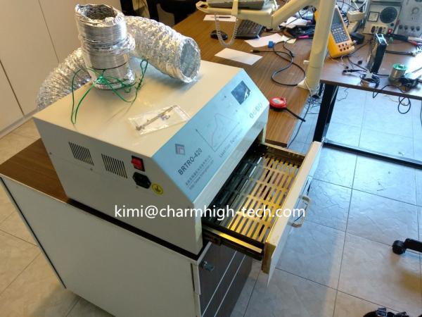 Hot Air + Infrared Mix Heating 2500w SMT Reflow Oven , Drawer Type Welding