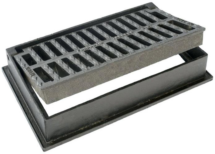 Ductile Iron Square Drain Cover 60x60 Corrosion Resistance EN124 Standard