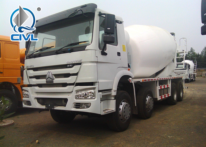 10cbm Concrete Mixer Truck HOWO A7 Concrete Mixer Truck 8x4 266-371hp With Italy Pump And Motor