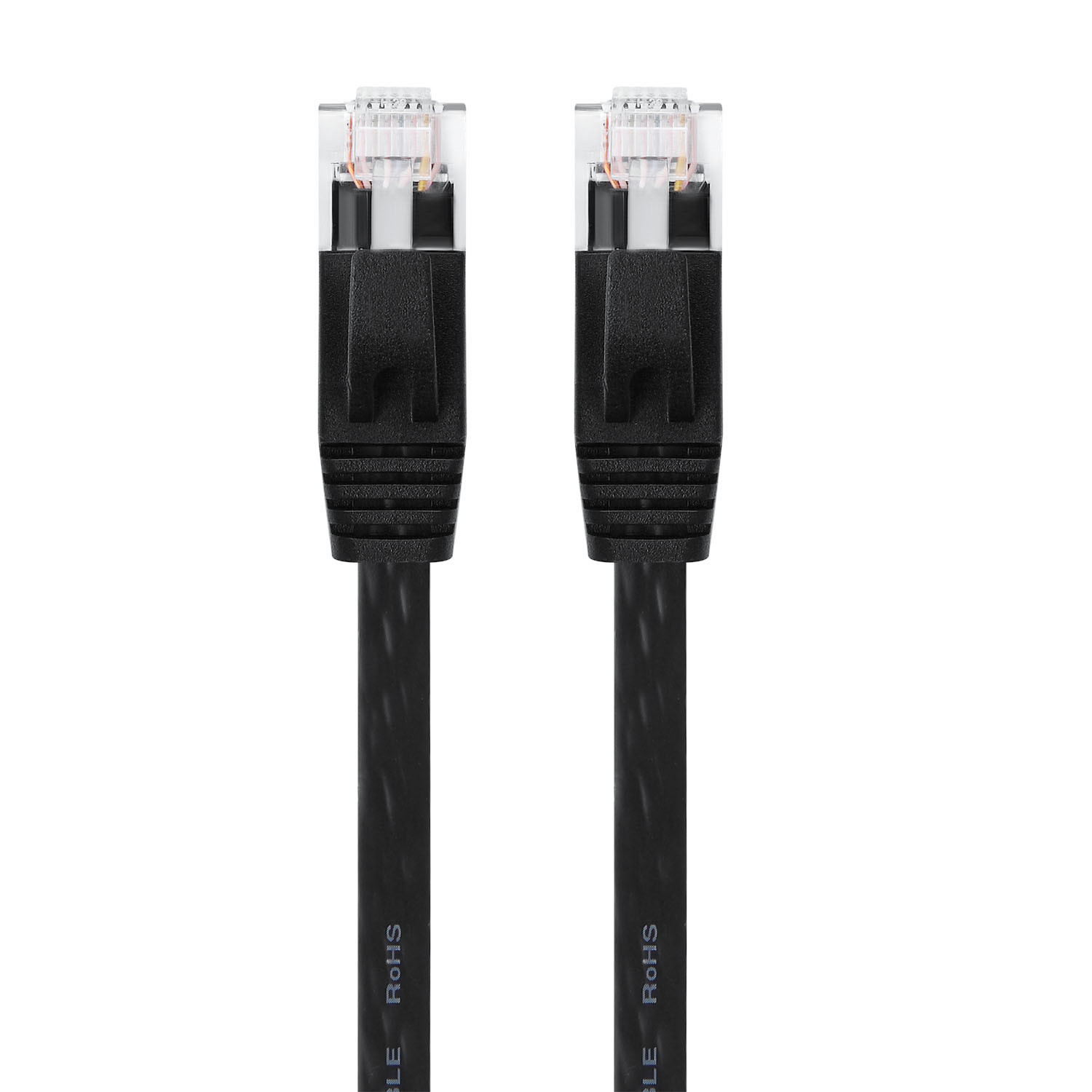 Cat6 Bare Copper Flat Ethernet Cable , 50Ft UTP Lan Cable For Ethernet