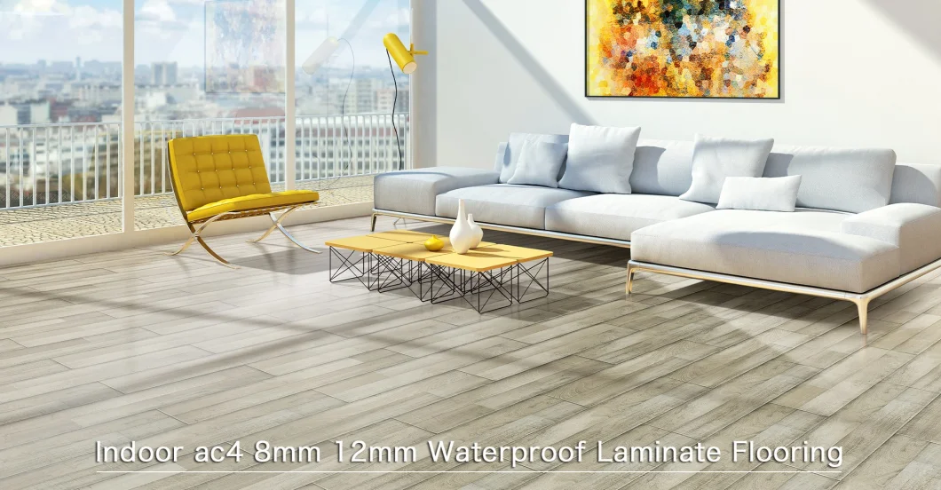 GOLDEN PINE HDF Wood Laminate Floor AC5 Clic Wood Floating Floor Waterproof Suelo Laminado