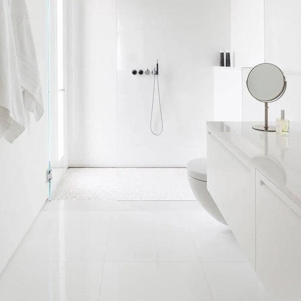 Pure White 800x800mm High Gloss Porcelain Floor Tiles for Bathroom and Interior