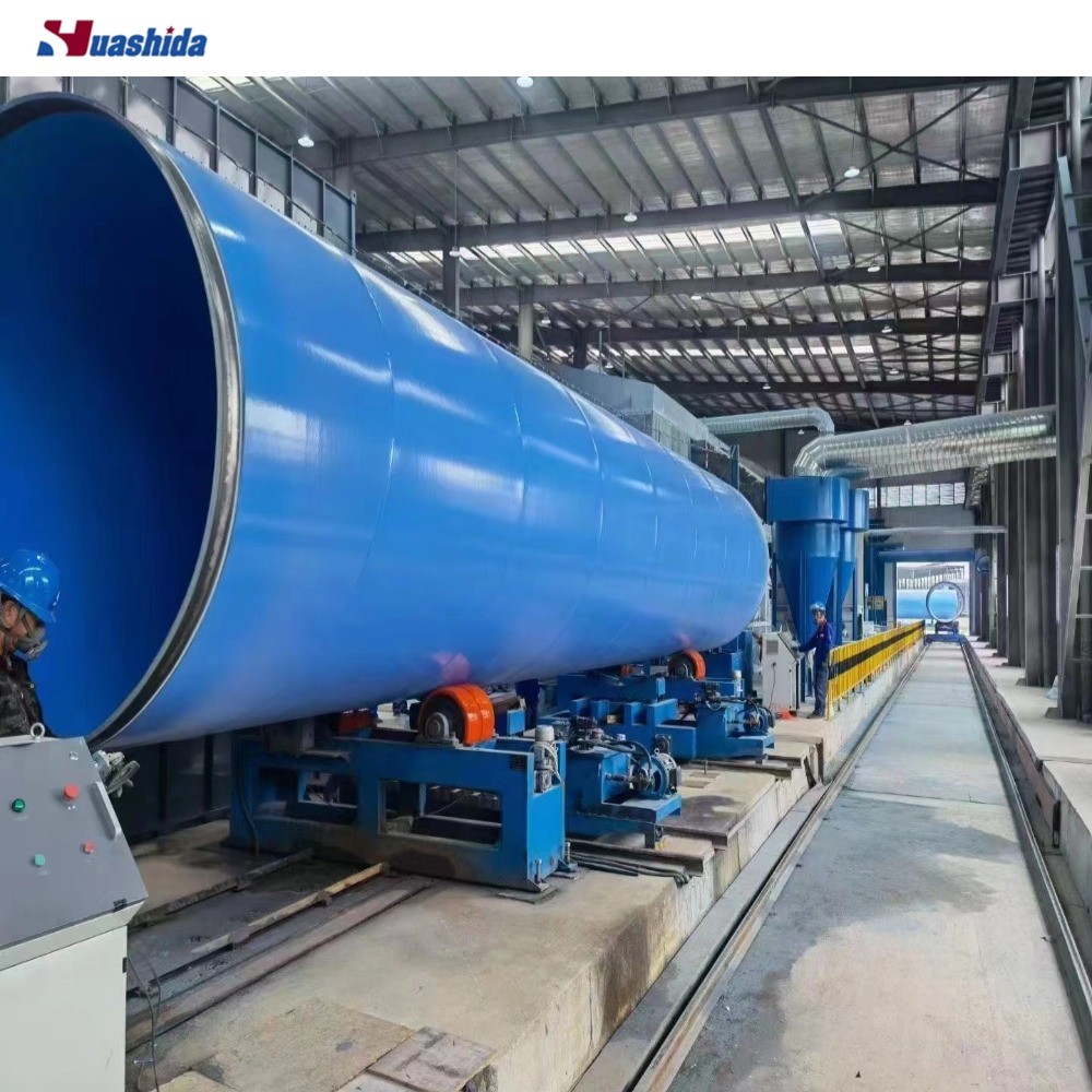 Steel Pipe External Internal Shot Blasting Blastor Equipment with Surface Finish Level Sa2.5