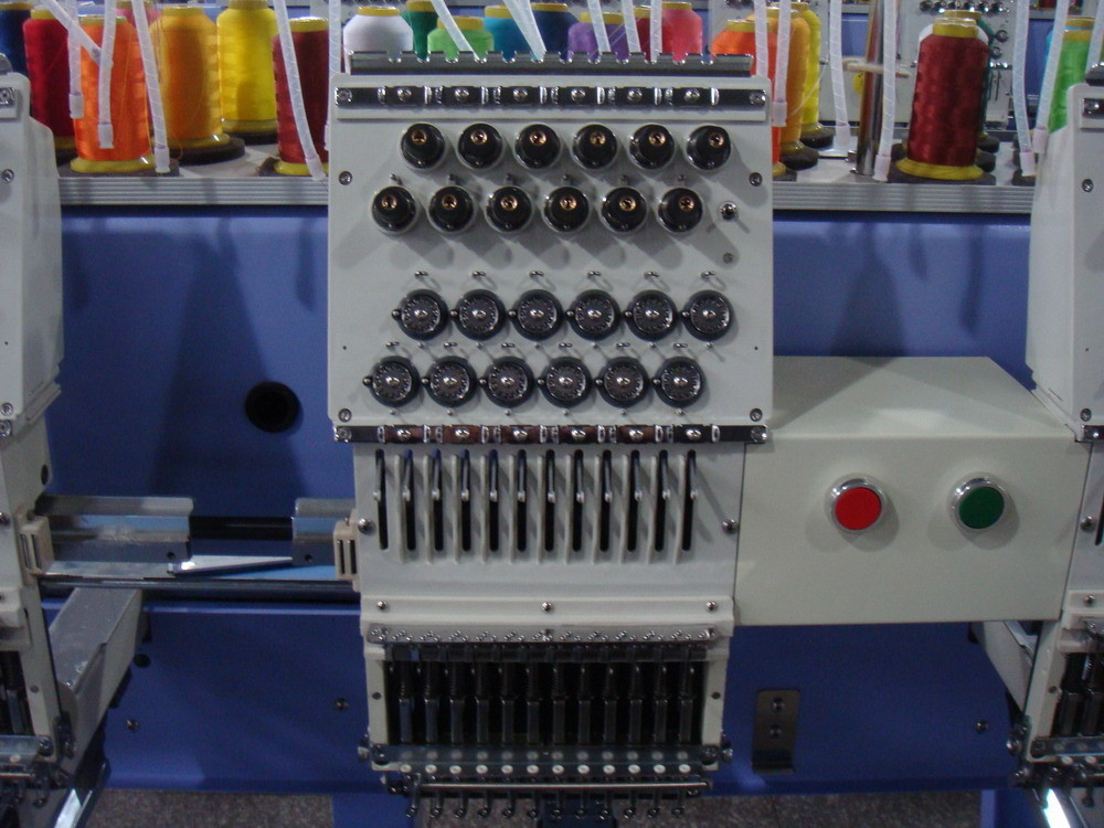 Multi Color 6 Heads Tubular Embroidery Machine With Largest Hoop