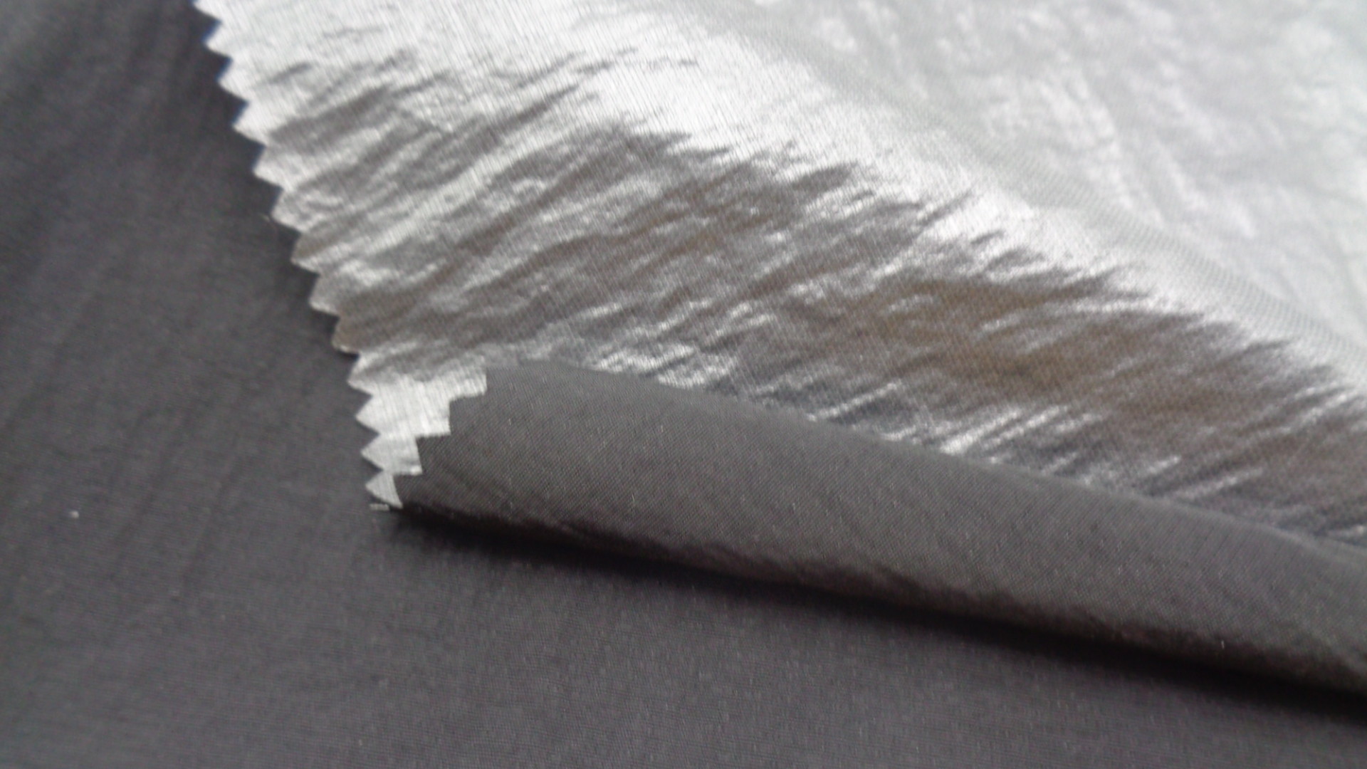 48% Rayon 16% Nylon 36% Polyester Winter Jacket Fabric PU Coated