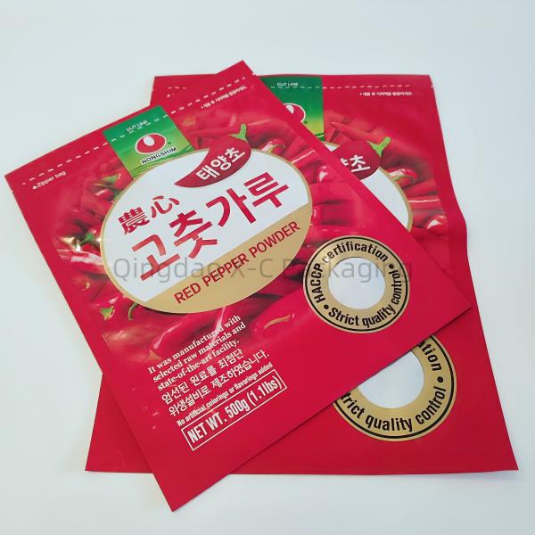 Compoud 3 Side Seal Bags Customized Logo Mylar Strawberry Lemon Fruit Freeze