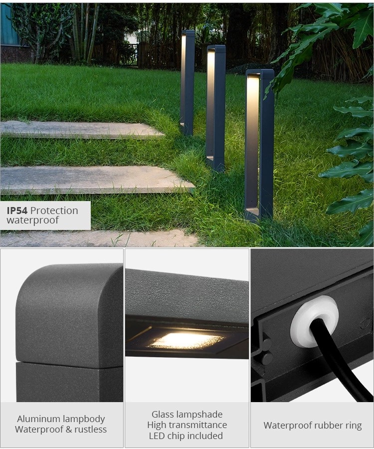 100-240V 7W Cob LED Light , 3000k IP44 Garden Path Lights Aluminum Shell