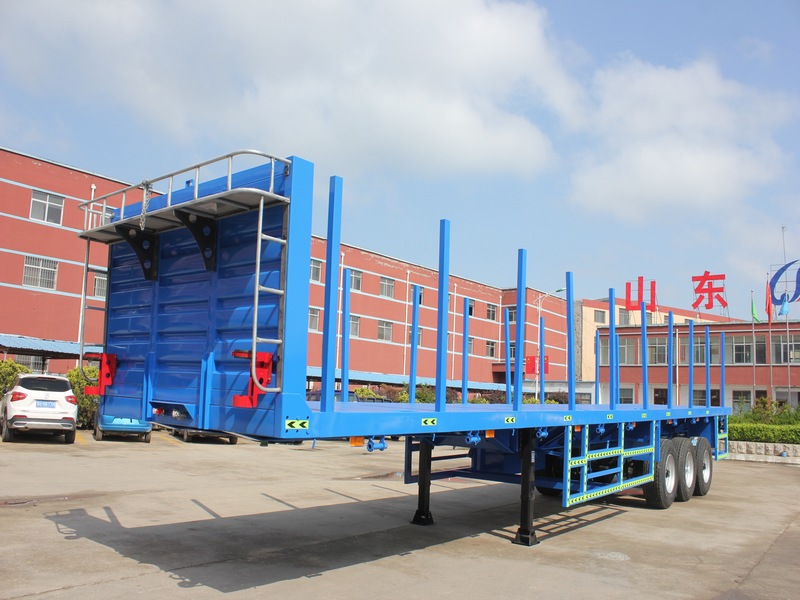 Standard Landing Gear 60 Cubic Meter Hydraulic Side Tractor Tipper Dump Semi Trailer