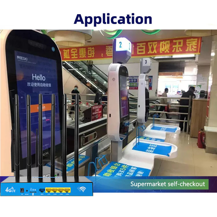 ATM Metal Cover 1200Mbps SMA Connector Removable Antenna Wifi Wireless CPE Industrial Sim Card 3g 4g 5g Router